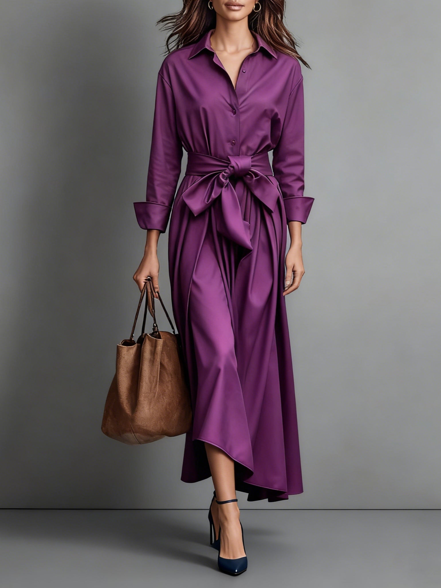 Marise | Vestido maxi elegante con lazo